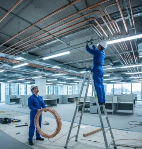 تاسيس مواسير التكييف